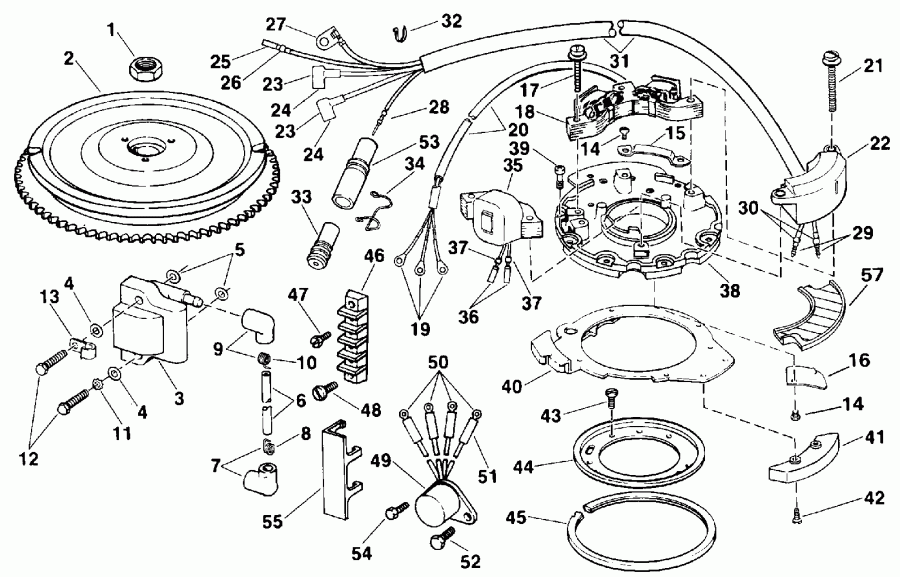 ��������� �������� ����� Evinrude E28ESLENE 1992  - nition - nition