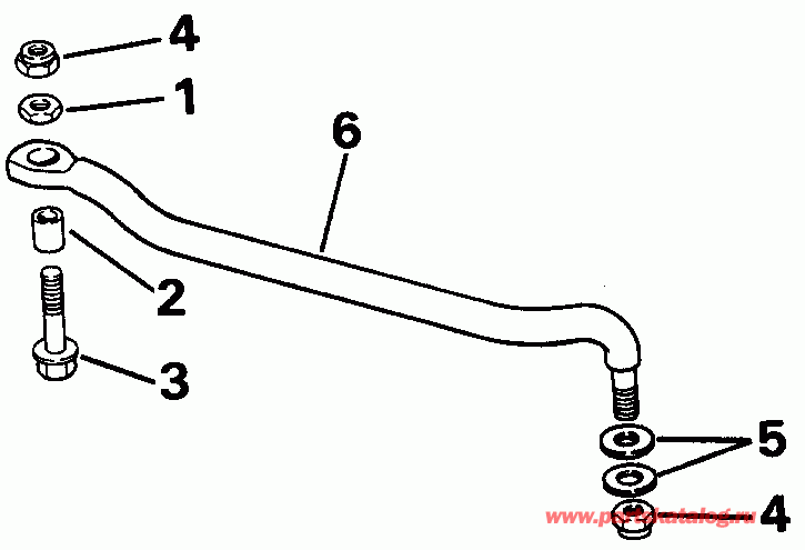 �������� ����� EVINRUDE E28ESLENE 1992  - eering Link Kit / ee������ ����������� Kit