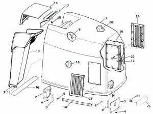 ������ ��������� (�����) - Johnson (Engine Cover - Johnson)