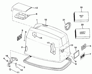 ������ ��������� (�����) - Johnson (Engine Cover - Johnson)