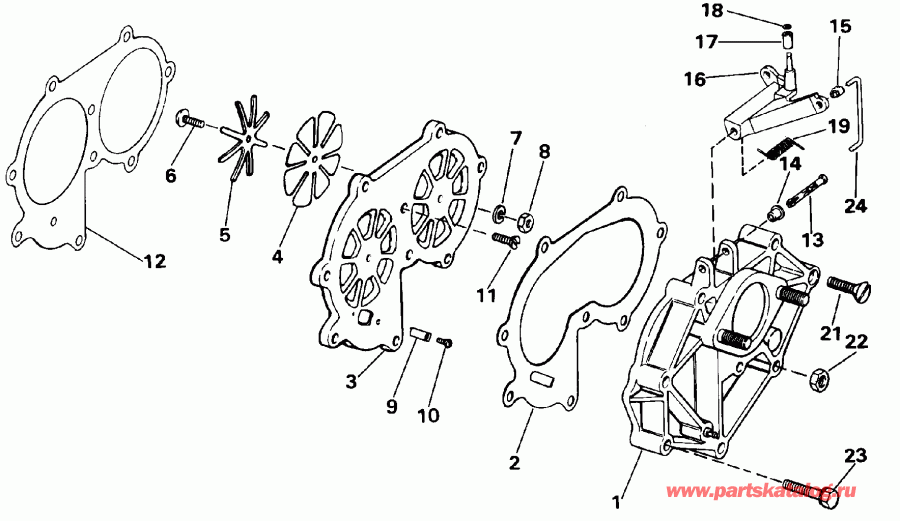 ��������� ��������� Evinrude E30RENR 1992  - take Manifold / take ���������