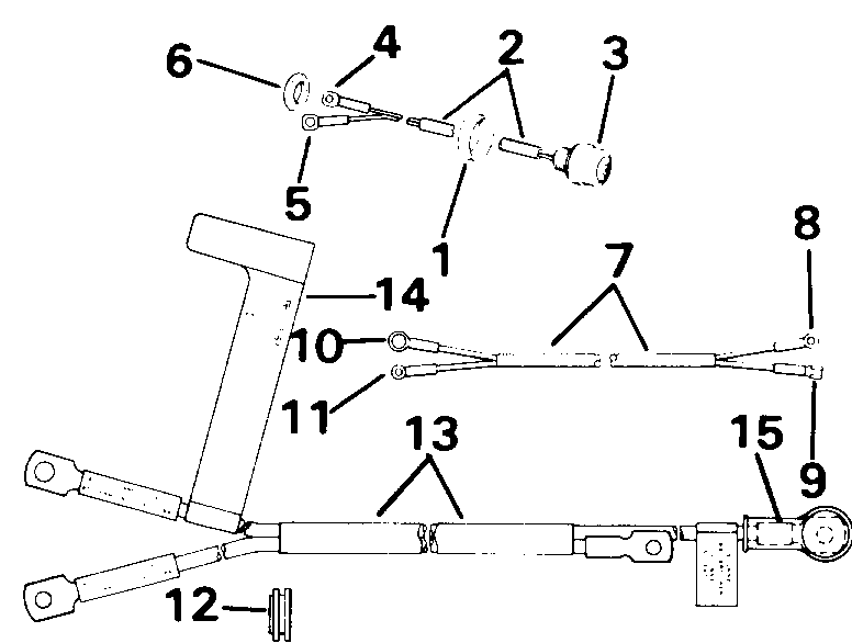 �������� ��������� ����� Evinrude E30TEENR 1992  - art ������������� & ������s - art Switch & Cables