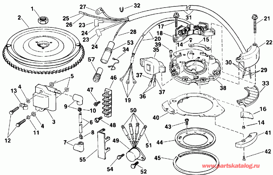 ��������� Evinrude E30TELENR 1992  - nition - nition