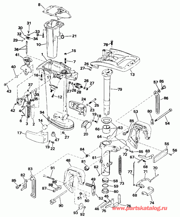 ��������� ��������� Evinrude E35RENR 1992  - 20 & 25 Models Only