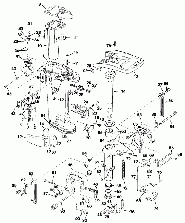 �������� ����� EVINRUDE E35RLENR 1992  - 20 & 25 Models Only - 20 & 25 Models Only