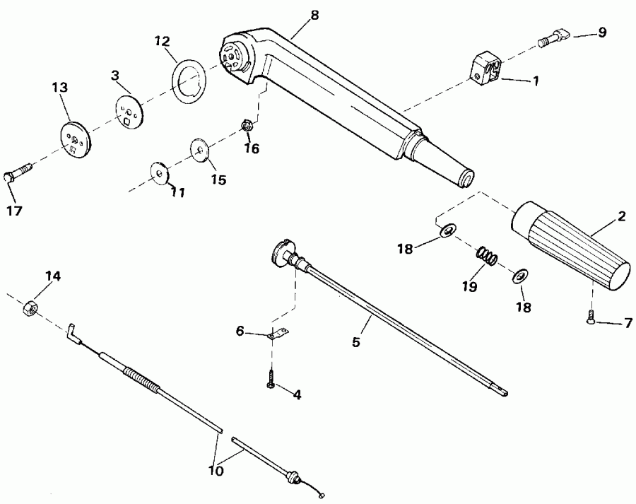 ��������� EVINRUDE E3RENM 1992  - ller ����� - ller Arm