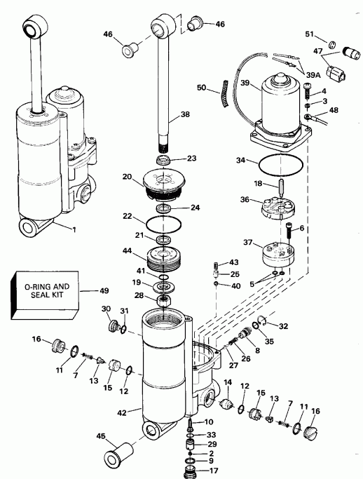  ������� E40TEENJ 1992  - wer Tilt & Trim