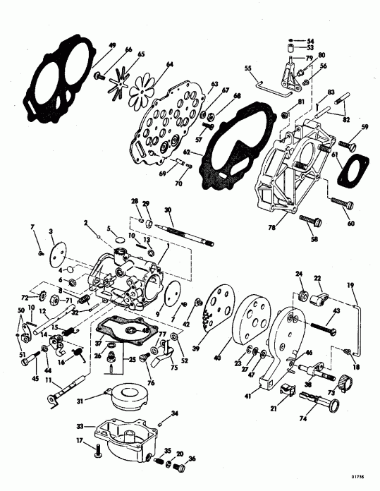 �������� ����� Evinrude E40TLENM 1992  - Evinrude 50 / Evinrude 50