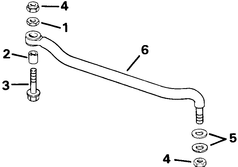 ��������� �������� ����� EVINRUDE E45RCENM 1992  - eering Link Kit / ee������ ����������� Kit