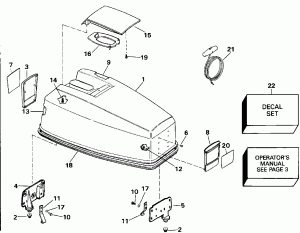 ������ ��������� (�����) - Johnson (Engine Cover - Johnson)