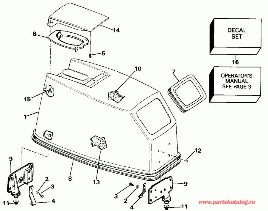 ��������� ��������� Evinrude E50BELENM 1992  - Evinrude ���� Start Only