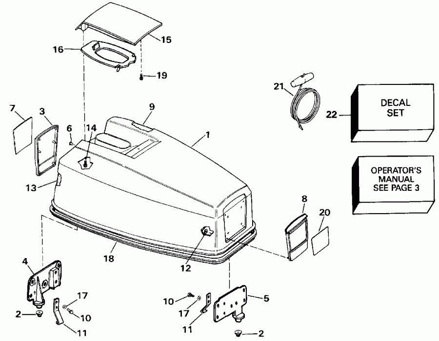 ����� Evinrude E50RNLIB 1992  - Evinrude