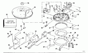 ������ ��������� (�����) - Evinrude 25-40 (Engine Cover - Evinrude 25-40)