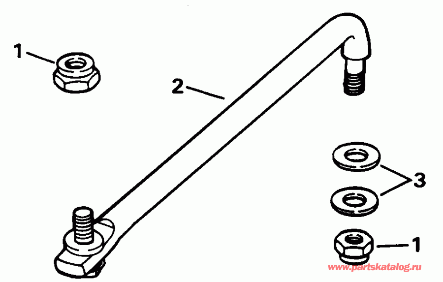 ��������� ��������� Evinrude E60ELENE 1992  - eering Link Kit (w/power Trim & Tilt) / ee������ ����������� Kit (w / ���������������� ��������� �������)
