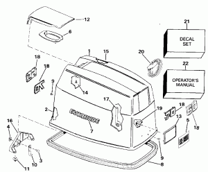 ������ ��������� (�����) -evinrude (Engine Cover -evinrude)
