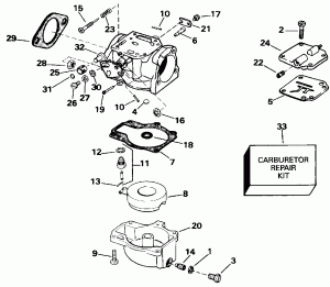 ���������� Late P����uction-70 Models Only (Carburetor Late Production-70 Models Only)