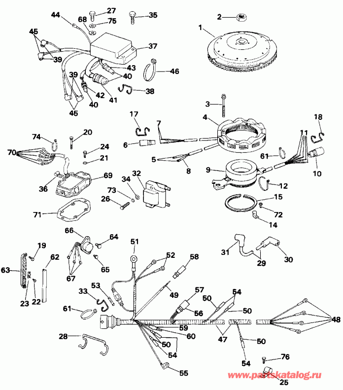 ��������� EVINRUDE E88MSLENB 1992  - nition System - nition System