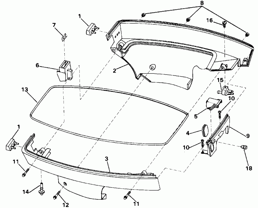 ��������� ����� ������� E8RLENM 1992  - wer ������ ��������� (�����) / wer Engine Cover