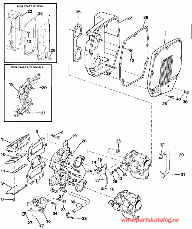��������� EVINRUDE TE40ELENJ 1992  - take ���������