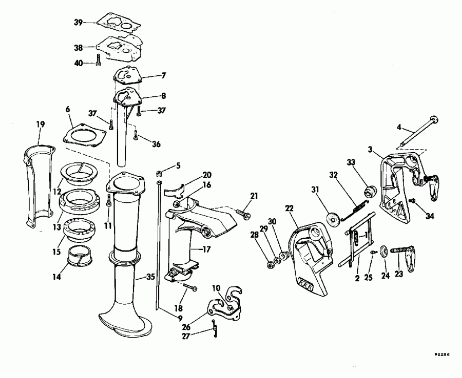 �������� ����� Evinrude TE90TLEND 1992  - 90/100/115 Models