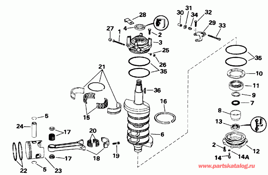 ����� EVINRUDE VE120TLEND 1992  - ank��� & �������