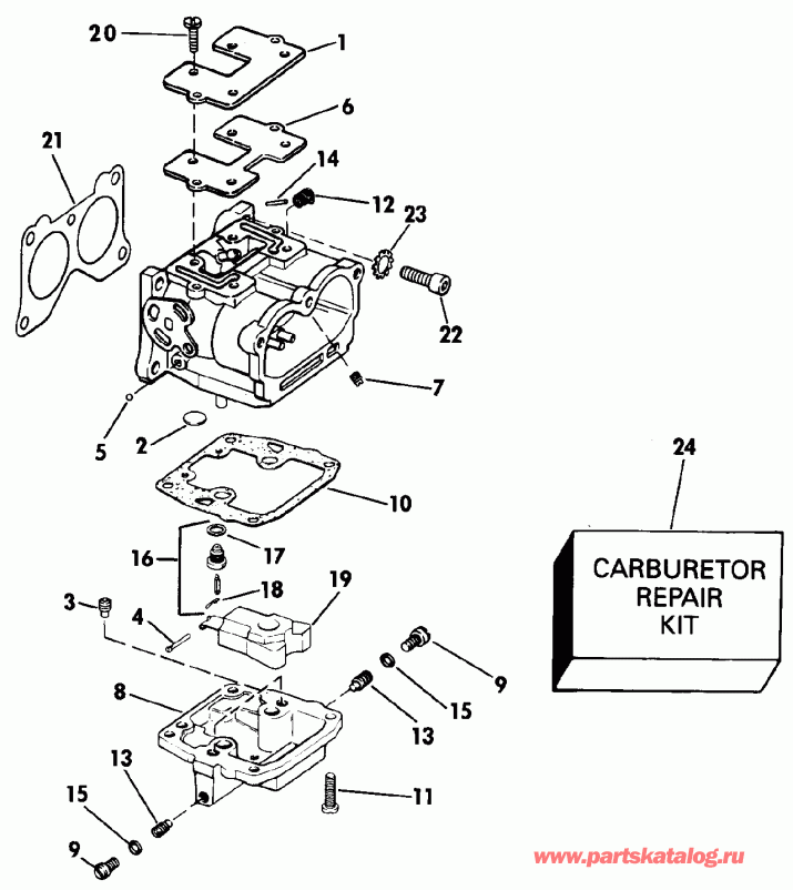 ����� EVINRUDE VE120TLEND 1992  - nition System & ��������� �������� - nition System & Starter Motor