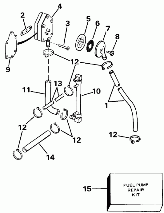 ����� Evinrude VE120TXEND 1992  - nition System & Starter Motor