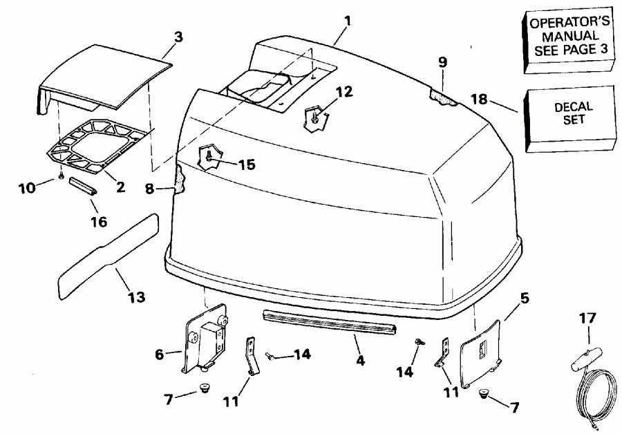 ��������� ��������� EVINRUDE VE140TLENS 1992  - Johnson 120-140 Models