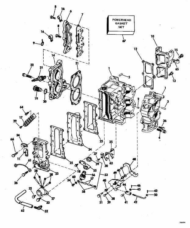  EVINRUDE VE140TXENS 1992  - nition System & ��������� �������� / nition System & Starter Motor