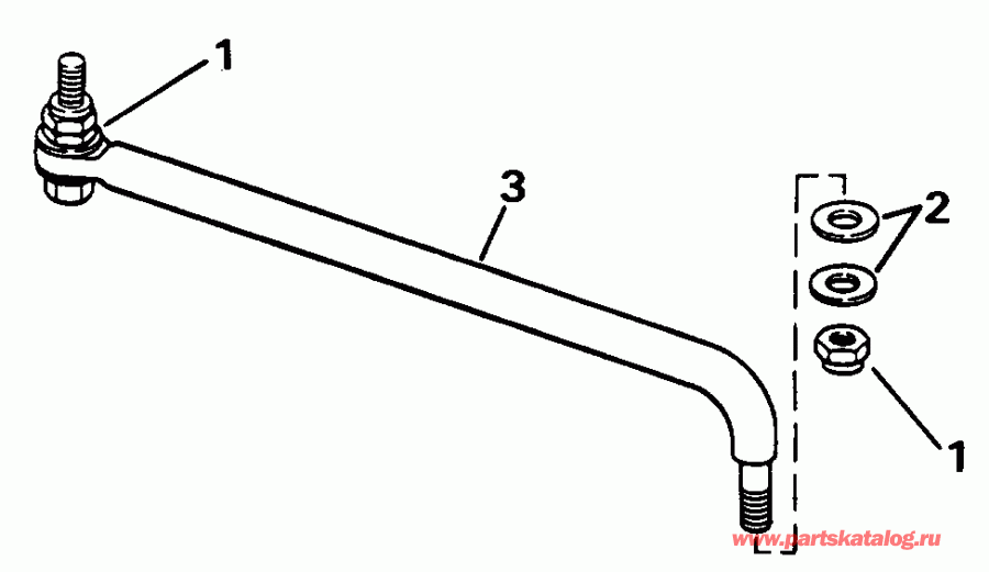 ��������� ��������� EVINRUDE VE140TXENS 1992  - eering Link Kit - ee������ ����������� Kit