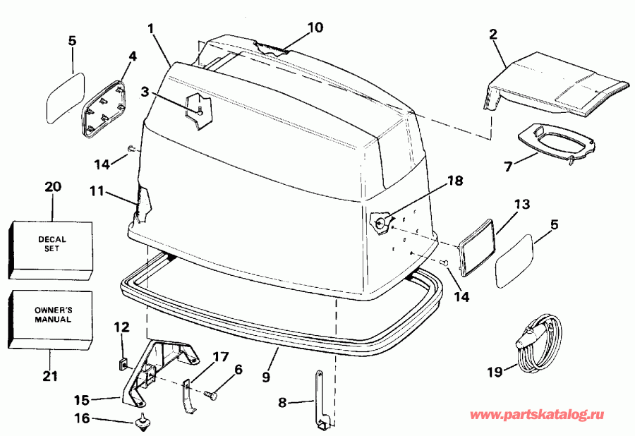 ����� ������� VE150EXENC 1992  - wer Engine Cover / wer ������ ��������� (�����)