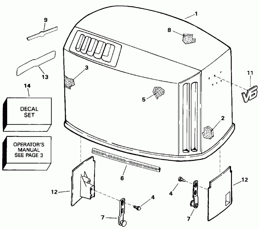 ��������� ��������� Evinrude VE175EXENC 1992  - Johnson / Johnson