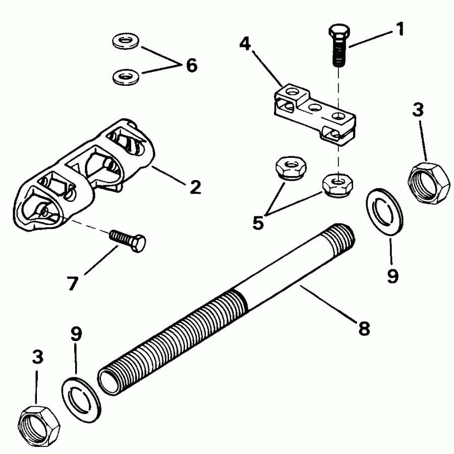 ��������� �������� ����� EVINRUDE VE225PLENR 1992  - 200stl Only / 200stl Only