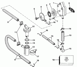 ������ ��������� (�����) - Johnson - 200tx, 200cx, 225t, 225p, 225c (Engine Cover - Johnson - 200tx, 200cx, 225t, 225p, 225c)