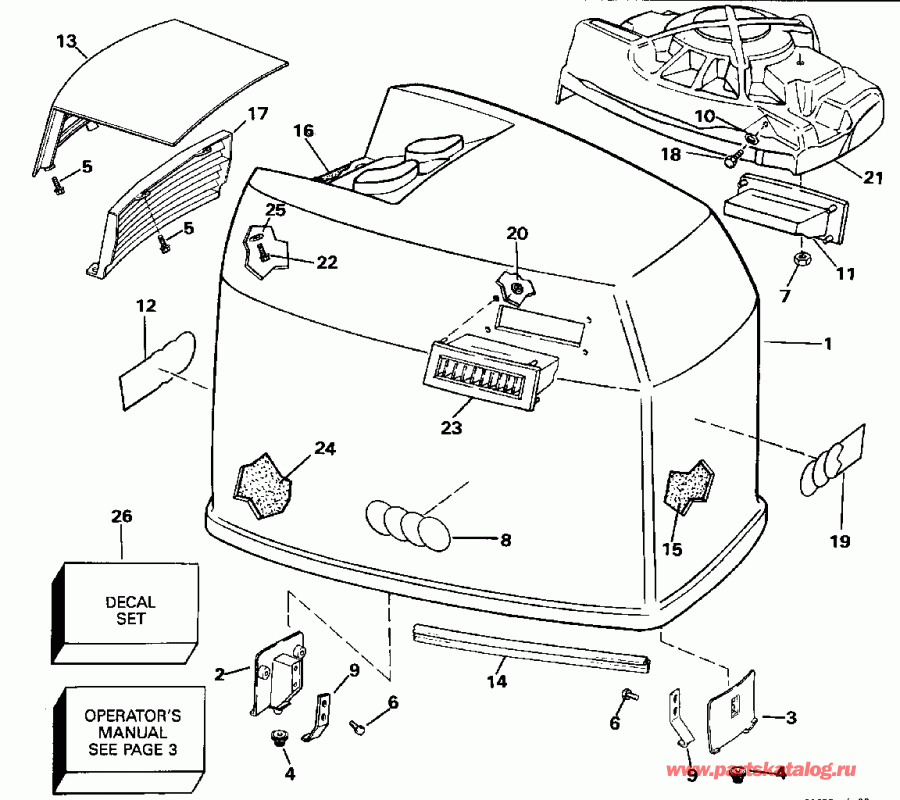 �������� ����� EVINRUDE VE225TLENR 1992  - Johnson - 185 - Johnson - 185