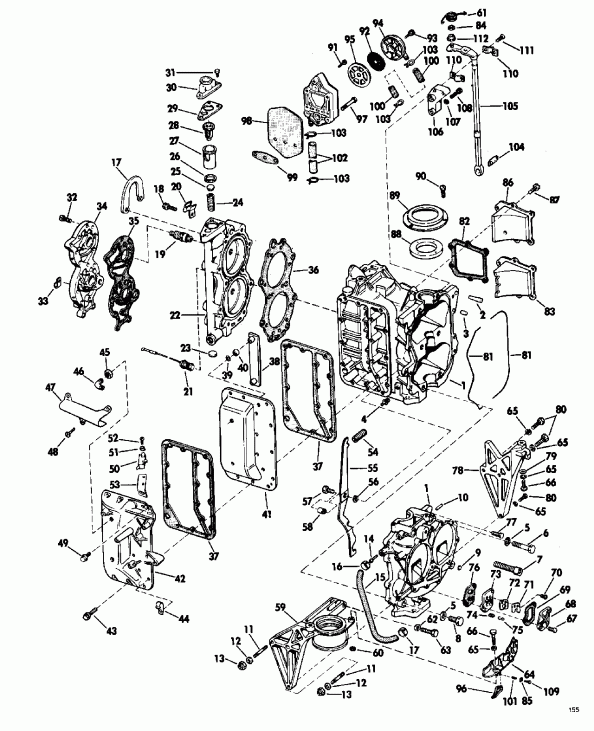 �������� ��������� ����� EVINRUDE VE225TLENR 1992  - nition System & Starter Motor / nition System & ��������� ��������