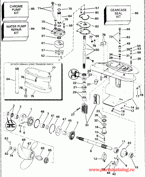 ��������� �������� ����� Evinrude VE30EENR 1992  - arcase - arcase