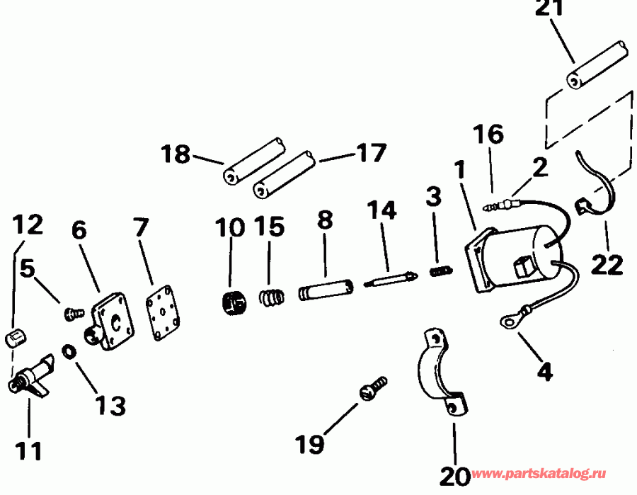 ��������� �������� ����� Evinrude VE40ELENJ 1992  - Electric Start