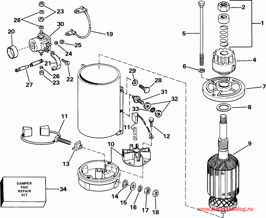  EVINRUDE VE50BEENM 1992  - take Manifold / take ���������