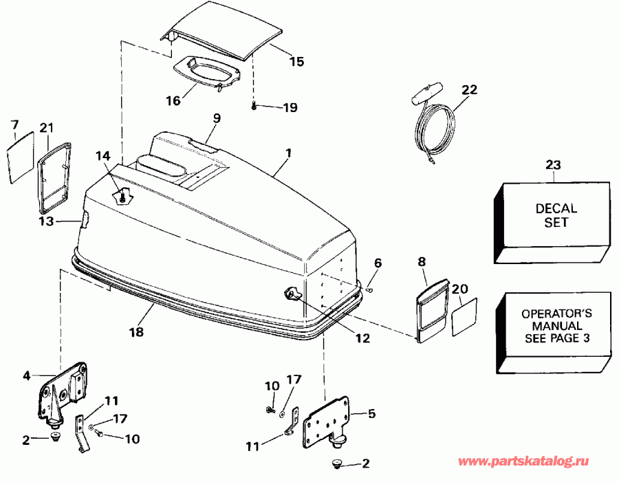 ����� EVINRUDE VE50BELENM 1992  - Johnson 50 - Johnson 50