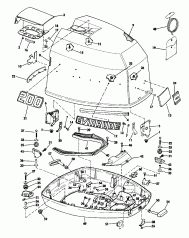 ������ ��������� (�����) - Evinrude (Engine Cover - Evinrude)