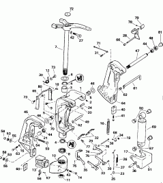 ��������� ������ - ������ Tilt Models (Stern Bracket - Manual Tilt Models)