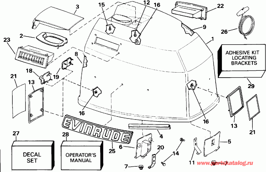 �������� ��������� ����� Evinrude E100STLETS 1993  - Evinrude - Evinrude