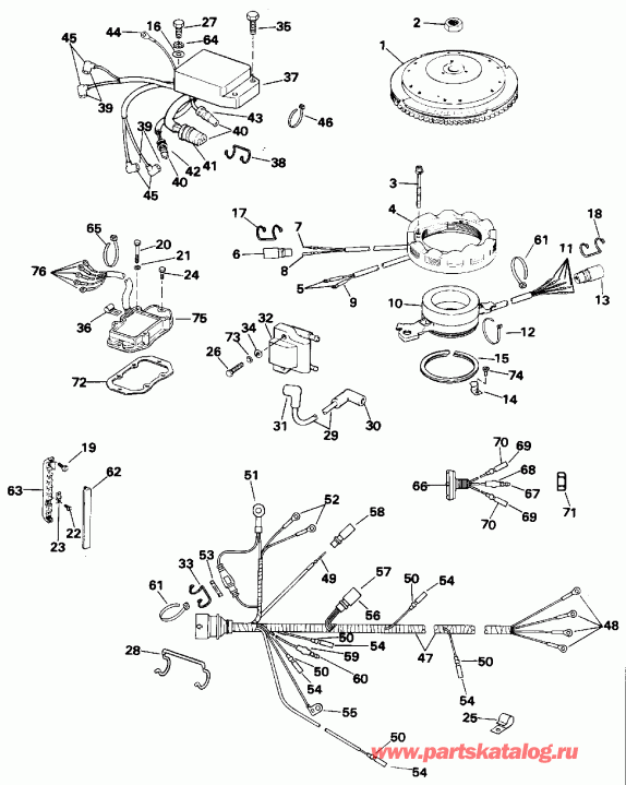 �������� ����� EVINRUDE E100WTLETD 1993  - nition System