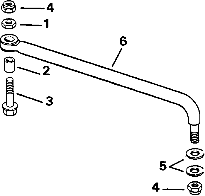 �������� ��������� ����� EVINRUDE E100WTLETD 1993  - ee������ ����������� Kit - eering Link Kit