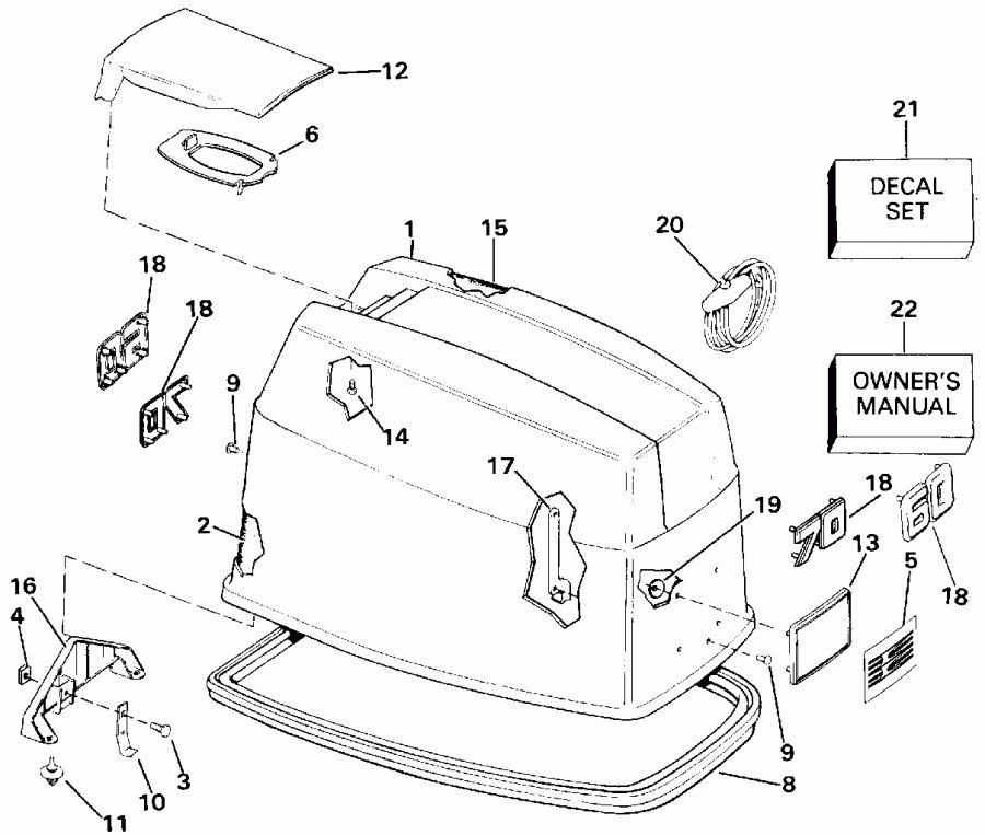  ������� E10ELETM 1993  - wer ������ ��������� (�����) / wer Engine Cover