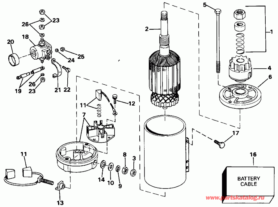 �������� ��������� ����� Evinrude E115JLETS 1993  - ectric Starter & Solenoid / ectric ������� & Solenoid