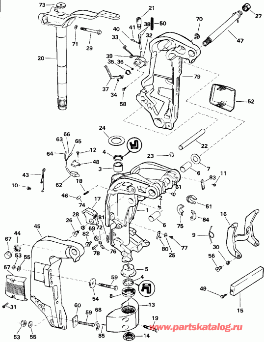 ��������� ������� E115JLETS 1993  - Power Trim/tilt / ���������������� ��������� �������