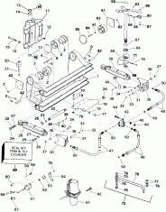 ��������� ������ � �����. - Quiet Rider (Transom Bracket Assy. - Quiet Rider)