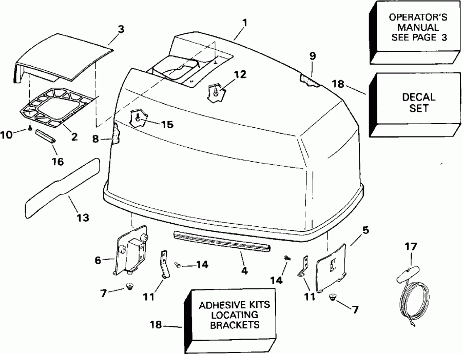 ��������� ��������� Evinrude E120TLETF 1993  - Johnson 120-140 Models - Johnson 120-140 Models